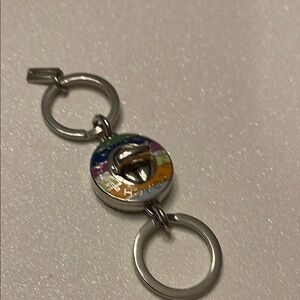 Coach Legacy Valet Keychain with Silver Key Rings